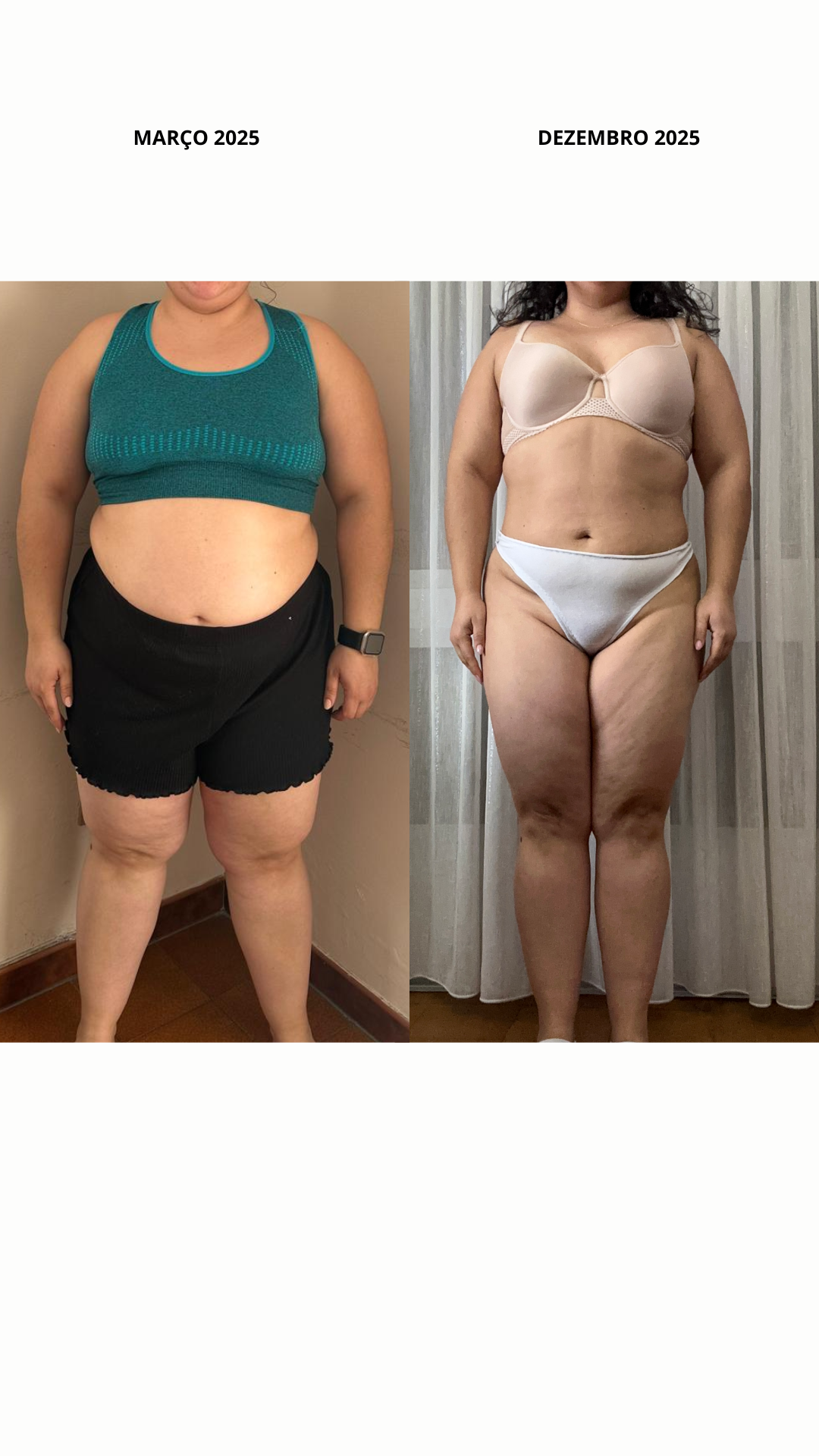Antes e depois de cliente 1